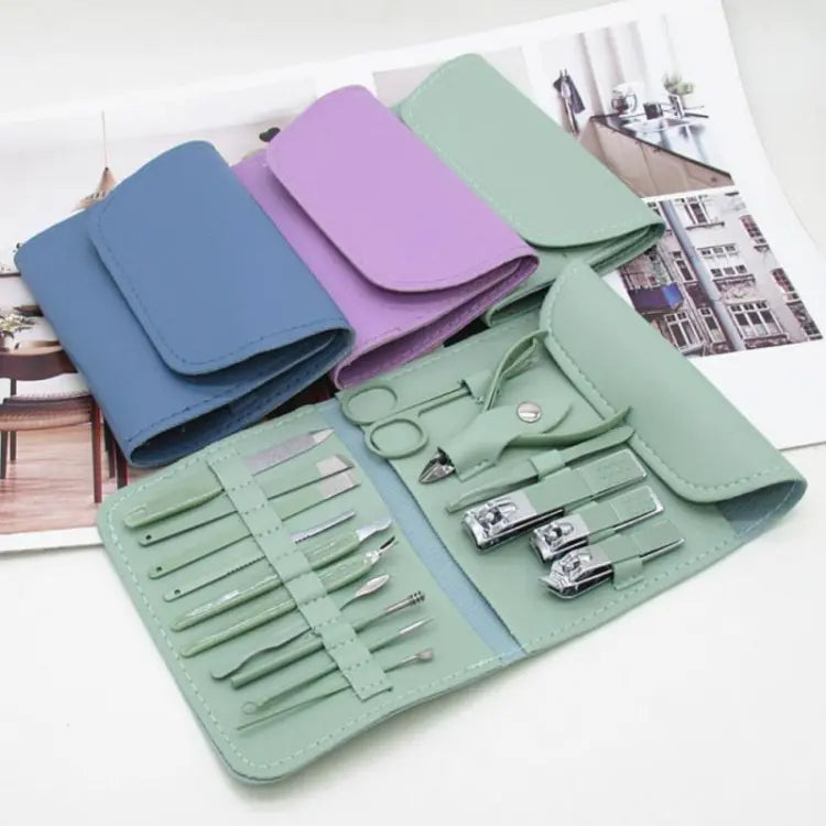 16-in-1 Stainless Steel Nail Care Kit – Manicure & Pedicure Tool Set