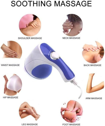 Relax & Spin Tone Vibration Electric Massager | Electronic Relax & Spin Body Massager With Different Heads