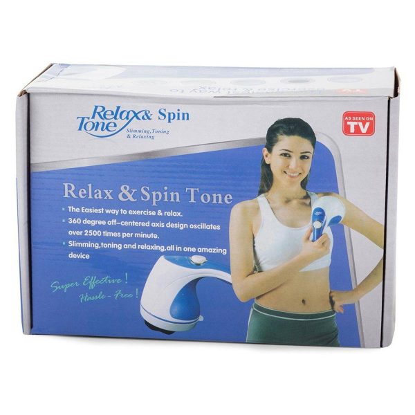 Relax & Spin Tone Vibration Electric Massager | Electronic Relax & Spin Body Massager With Different Heads