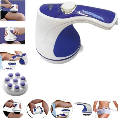 Relax & Spin Tone Vibration Electric Massager | Electronic Relax & Spin Body Massager With Different Heads