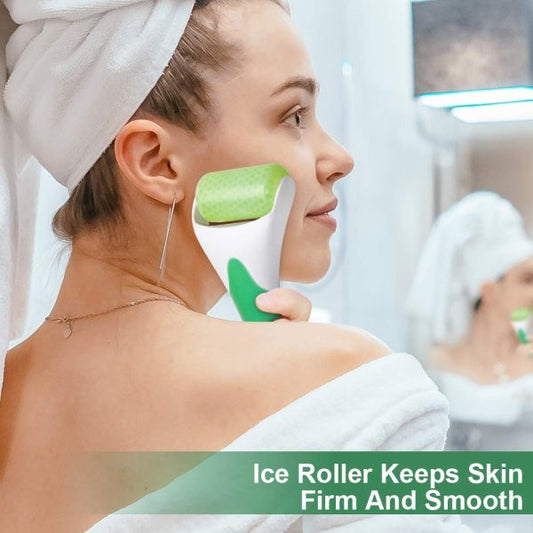 Marzahar Ice Roller For Face & Eye Puffiness Relief, Cold Gel Ice Face Roller Massager – Ice Roller Cool Roller For Face Eye Body Facial Shaping Anti Wrinkle Ice Roller Massager Smooth Skin