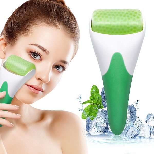 Marzahar Ice Roller For Face & Eye Puffiness Relief, Cold Gel Ice Face Roller Massager – Ice Roller Cool Roller For Face Eye Body Facial Shaping Anti Wrinkle Ice Roller Massager Smooth Skin