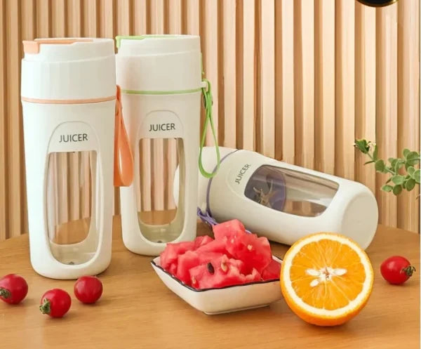 Usb Rechargeable Juicer Blender- 8 Blades- Mini Portable Personal Size Juicer 350 Ml